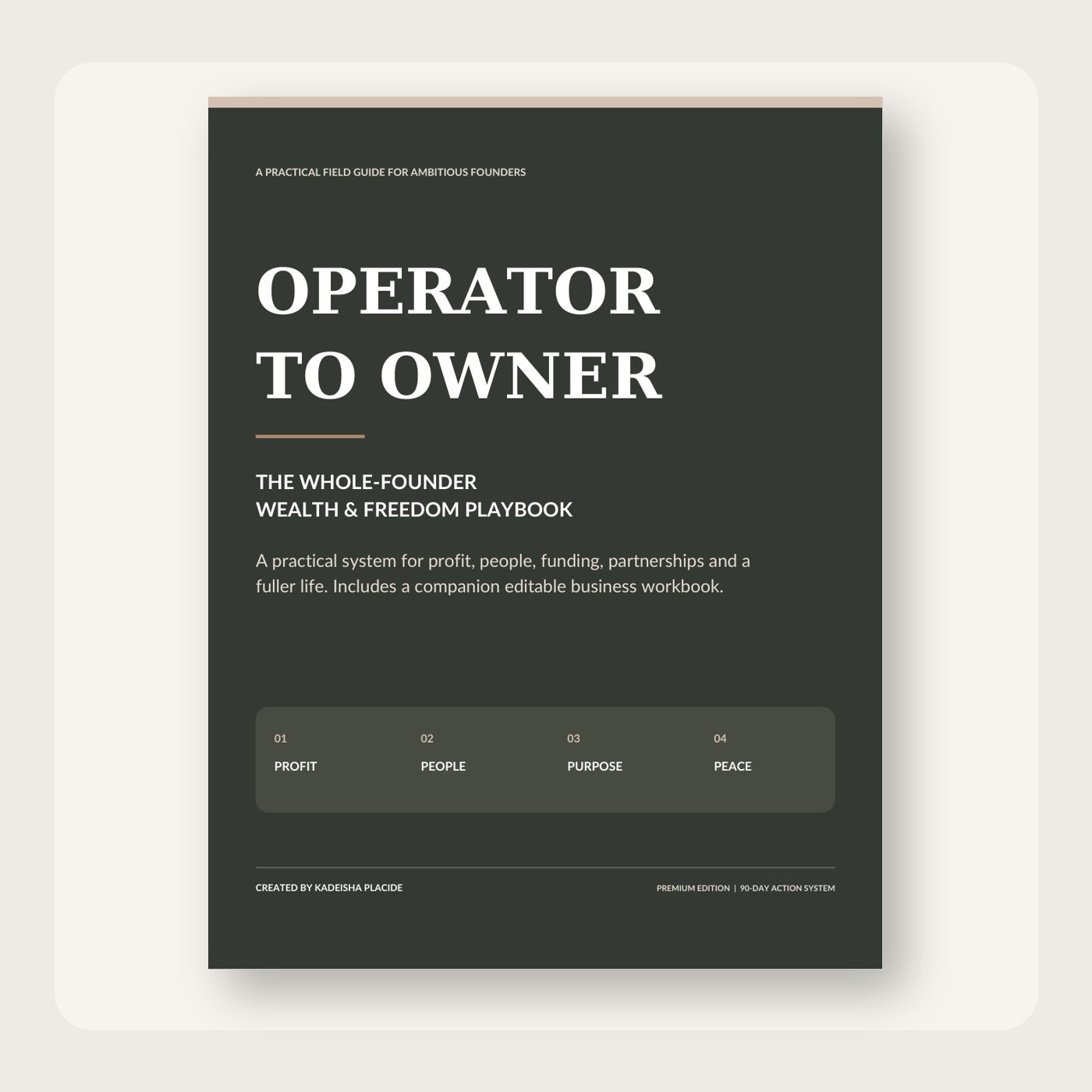 Operator to Owner: The Whole-Founder Wealth & Freedom Playbook cover